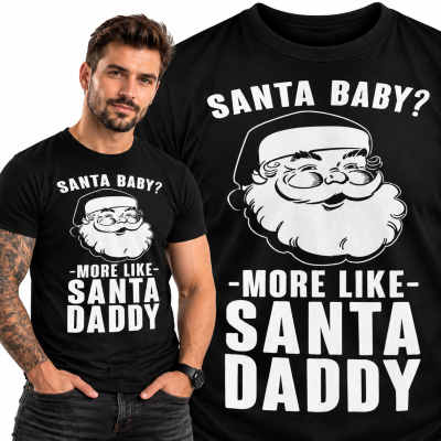KOSZULKA ŚWIĄTECZNA SANTA BABY SANTA DADDY